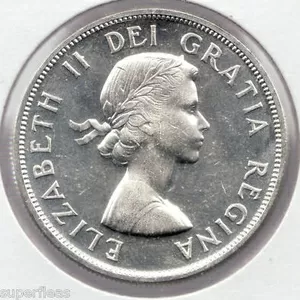 1963 Canadian Silver Dollar $1  Beautiful Coin