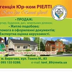 2 кімнатна квартира біля Басейна,  м.Берегово