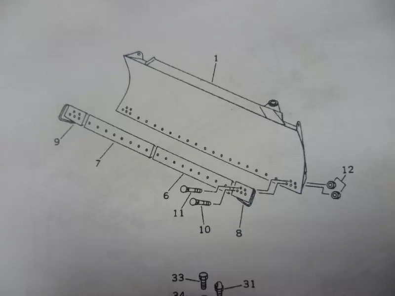 Боковые лезвия для лопаты бульдозера Komatsu