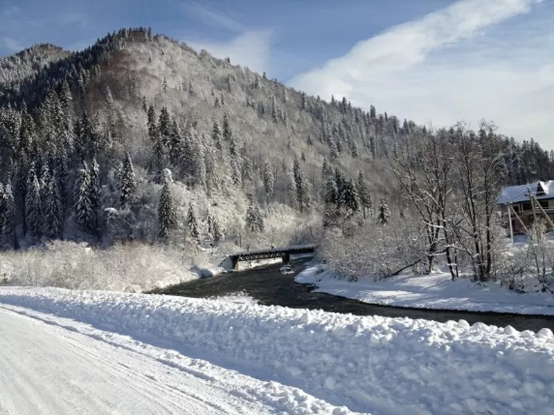 Отдых в Закарпатье зимой в горах в 2017г.Усадьба Алекс. 3