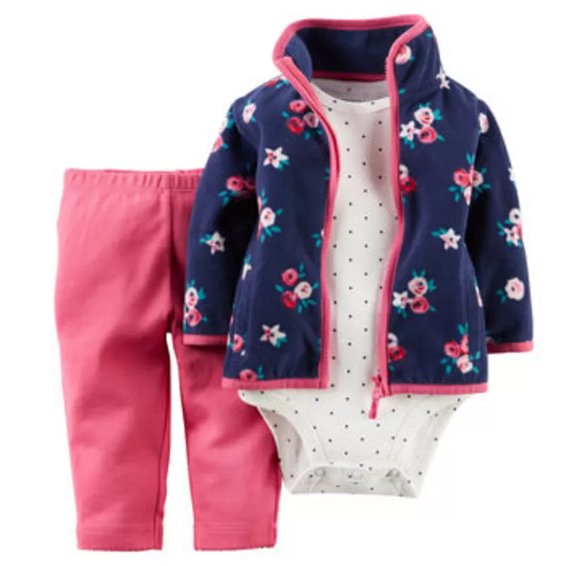  флисовые и коттоновые комплекты Carters девочкам 7