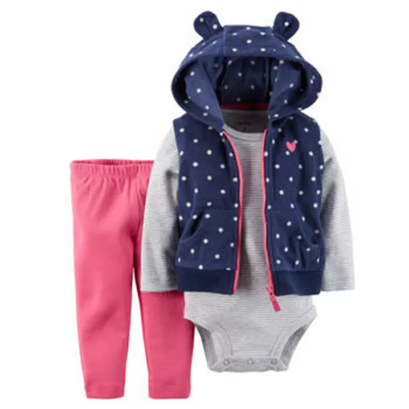  флисовые и коттоновые комплекты Carters девочкам 10